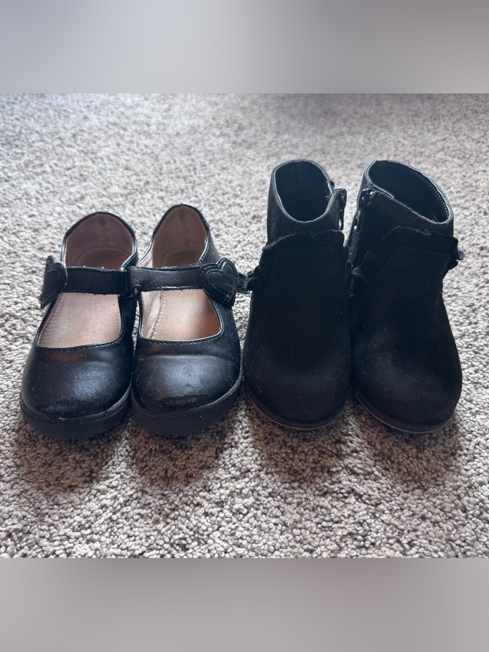 okie dokie Black Mary Jane and Black Ankle Boots Set